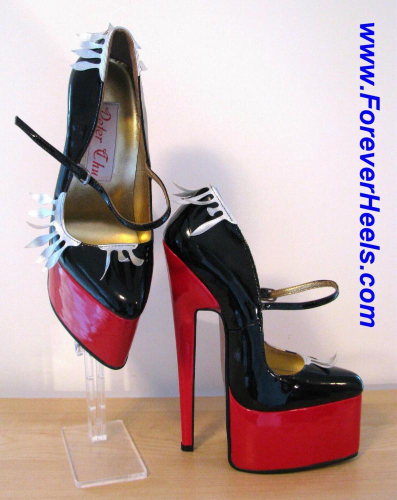 Chu Shoes 6 Inch Heels (ForeverHeels.com) - KATY_20: Handmade Leather High Heels, Sandals, Boots, 6ihf, 6 Inch Heels, 8 Inch (20cm) Gold and Silver Metallic Heel Shoes, Dresses, Corsets, and Gloves